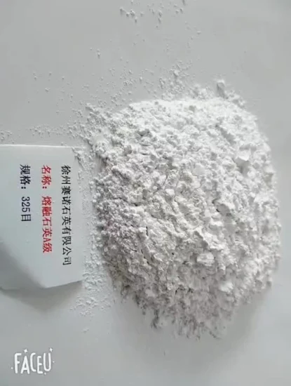 Polvo de sílice fundida blanca de malla de grado 325 como materia prima refractaria
